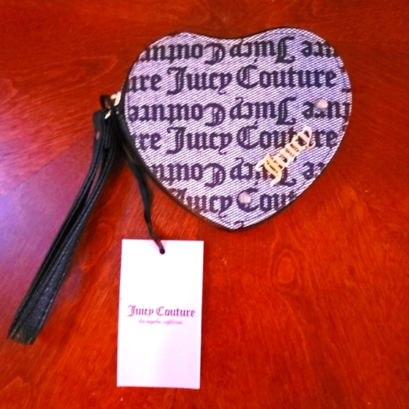 Juicy Couture Handbags - Juicy Couture Heart-Shaped Wristlet BNWT